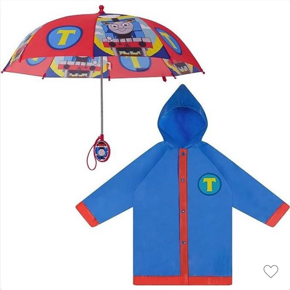 Thomas & Friends kids RainCoat / Umbrella